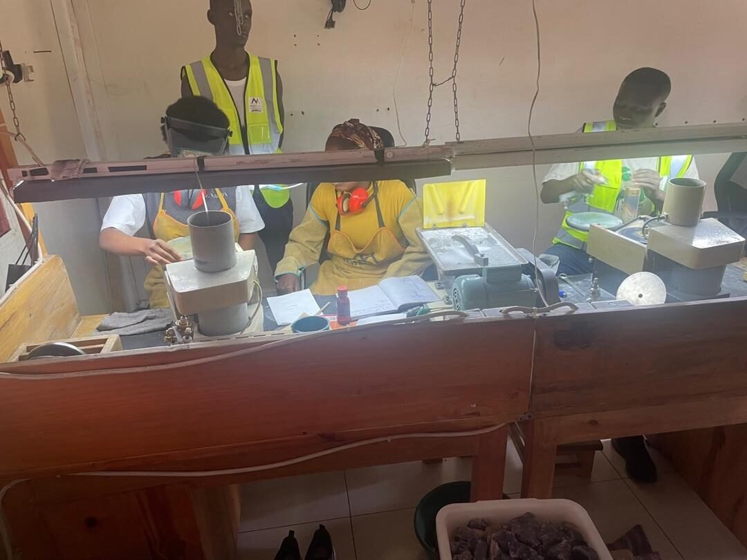 Belyse and Brigitte at Ngali Mining Ltd