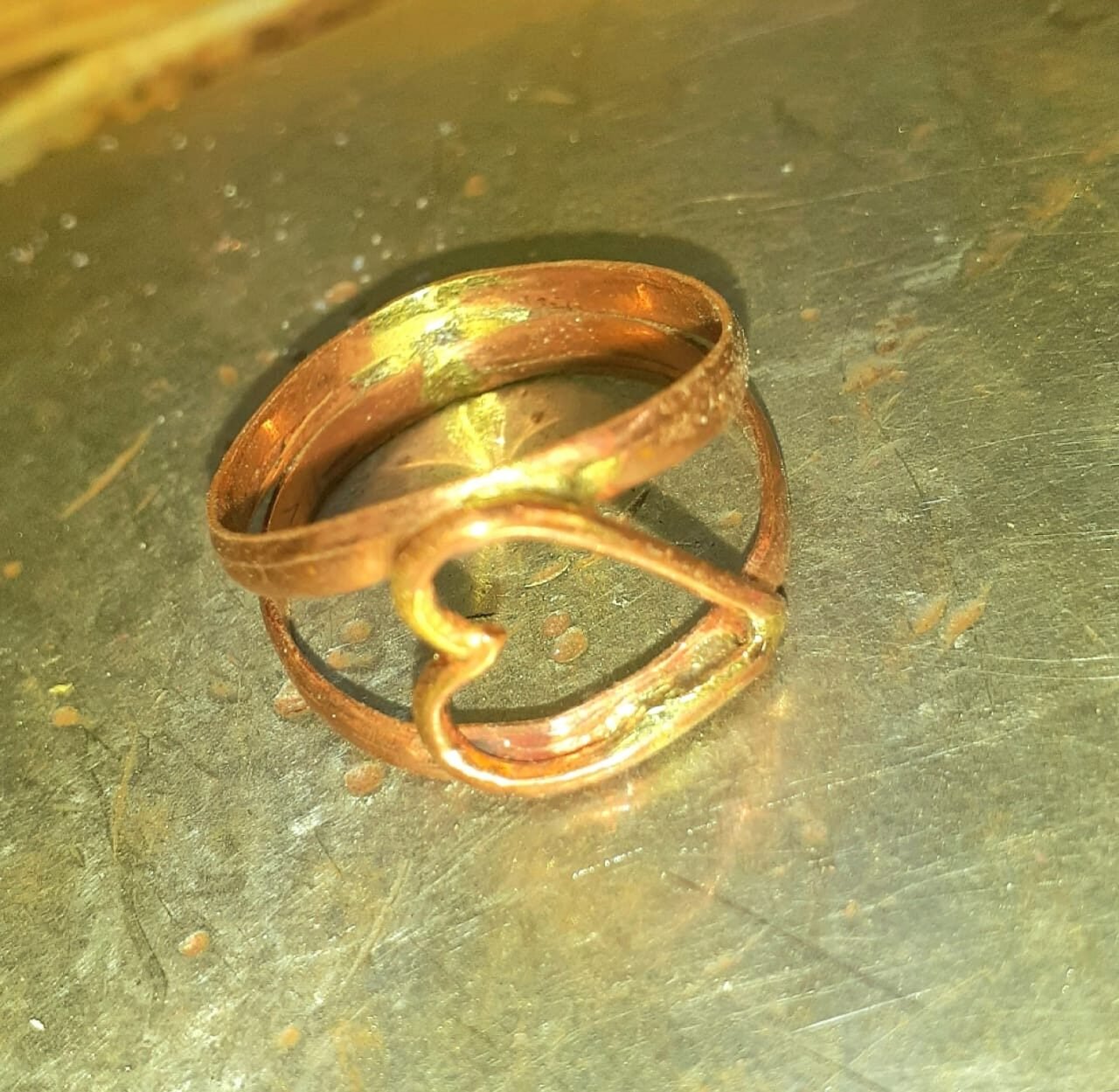 A ring produced by Amani during his internship