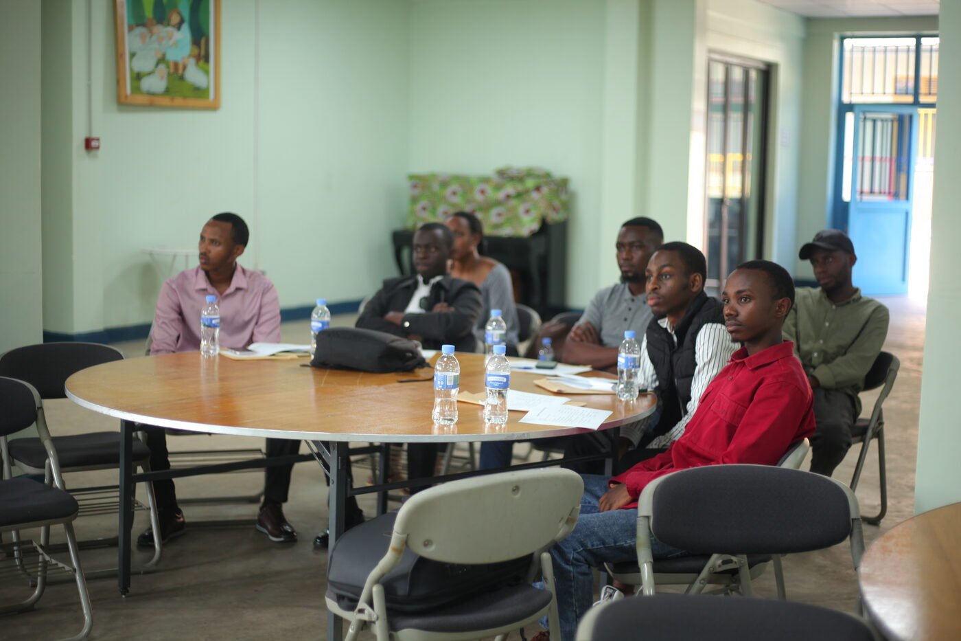 New students being oriented in their departments