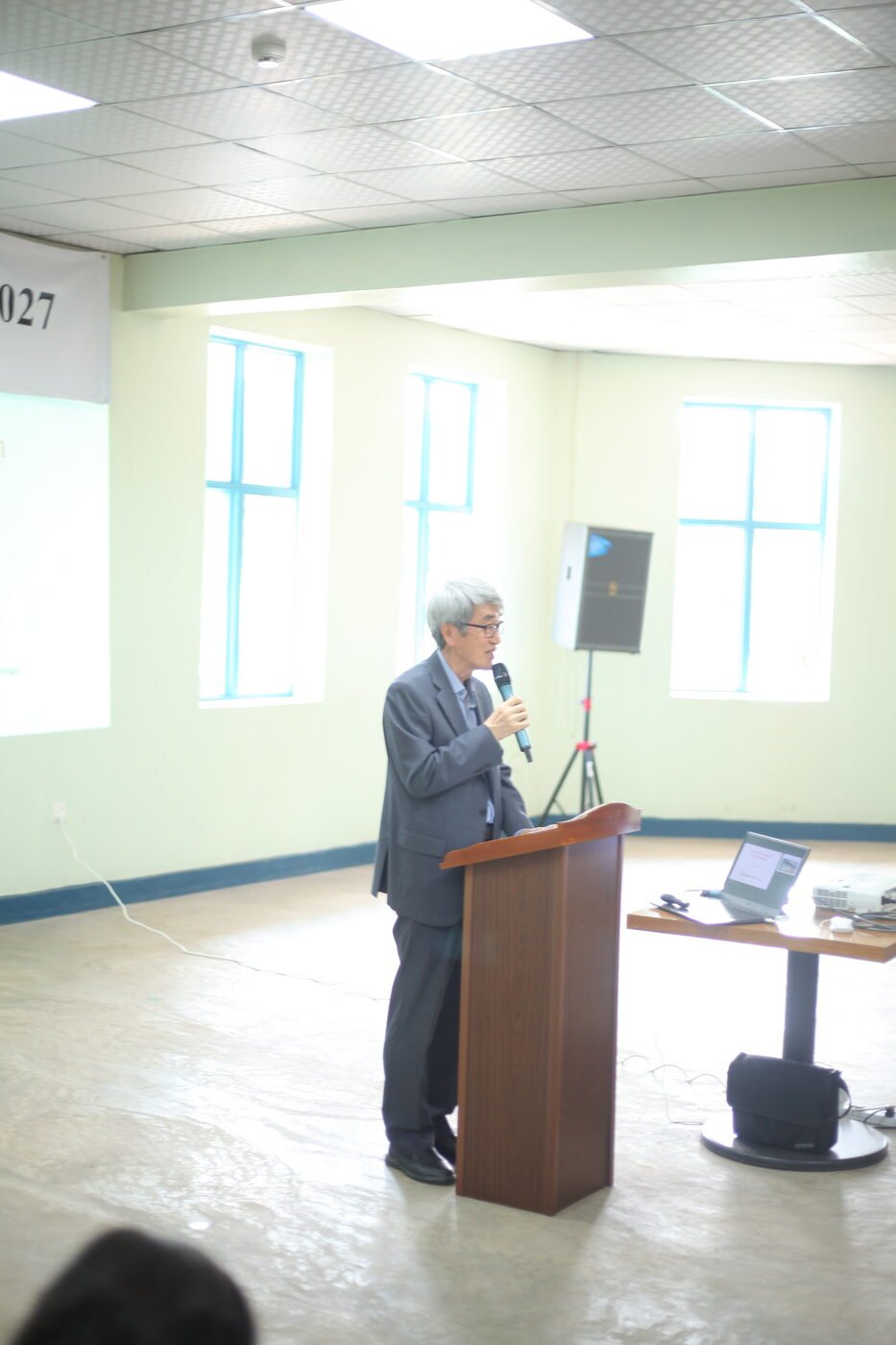 Deputy Vice Chancellor giving remarks