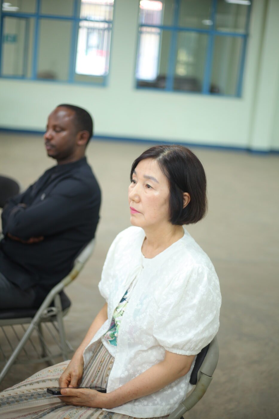 Piano Class Korean professor attending orientation day